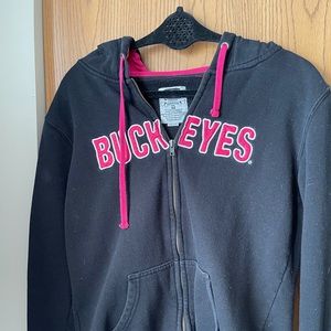 Women’s Medium Pink and Black Ohio State Hoodie